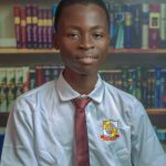 Akande Emmanuel, Library Prefect at Enthusia College